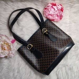 Vintage Celine Black Macadam Tote